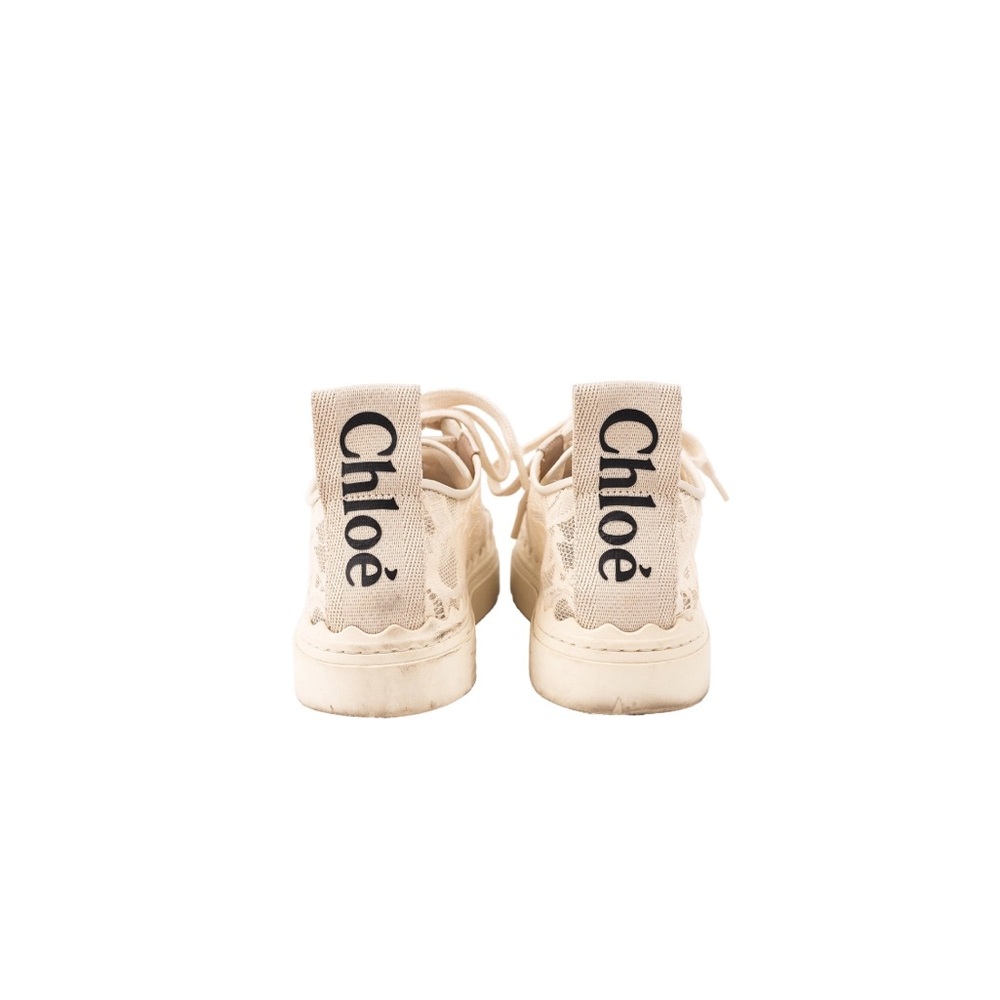 Chloe lauren Cream Sneakers - Picture 4 of 8